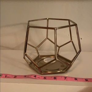 Bath & Body Works Candle Terrarium -Gold